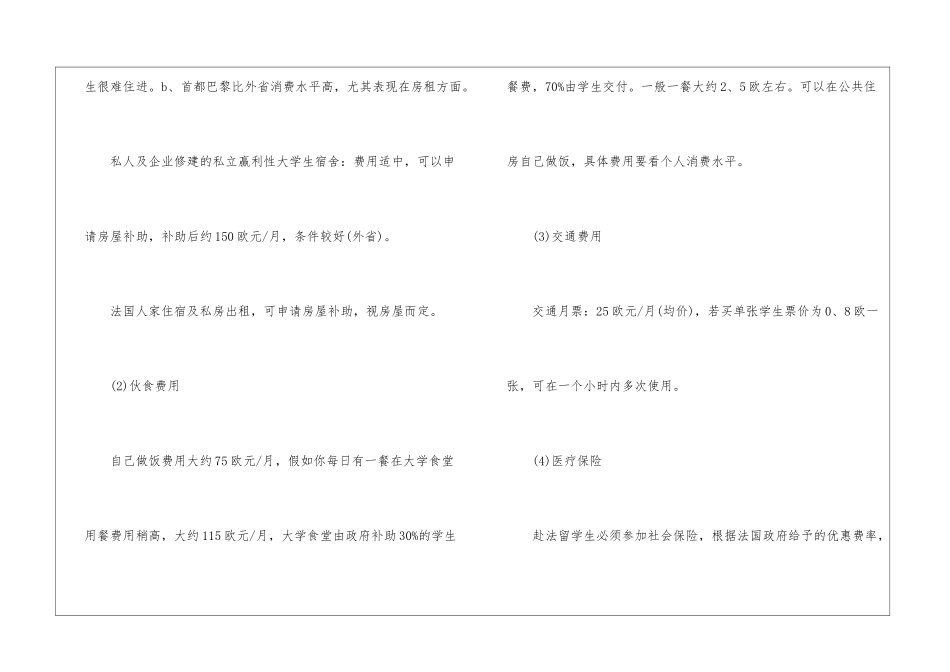 2024年留学法国一年费用明细_第2页