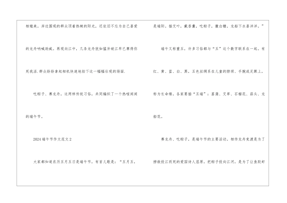 2024年的端午节作文6篇_第3页