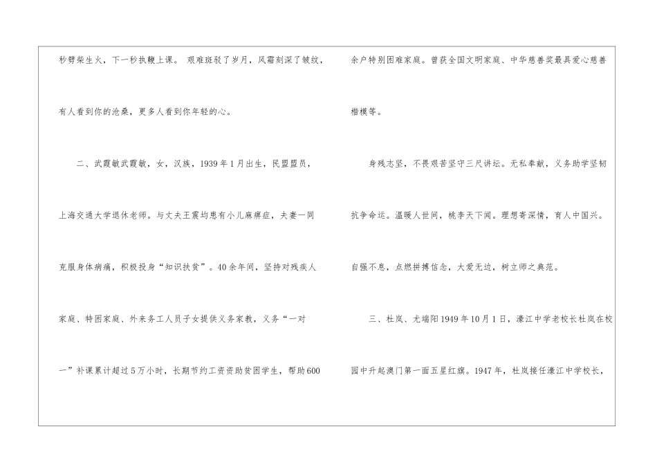 2024年省考申论考试人物素材整理_第2页
