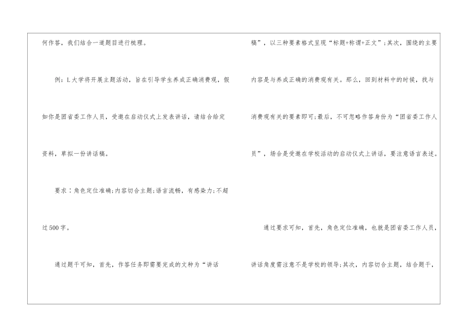 2024年省考申论考试讲话稿写作指南_第2页