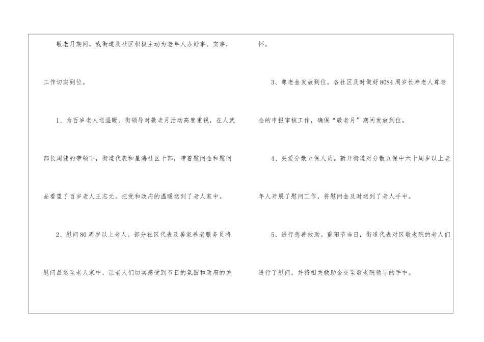 2024年社区敬老月优秀活动总结_第2页