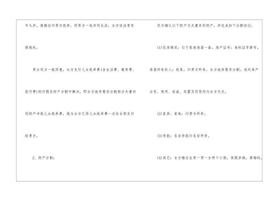 2024年离婚协议书最新5篇_第2页