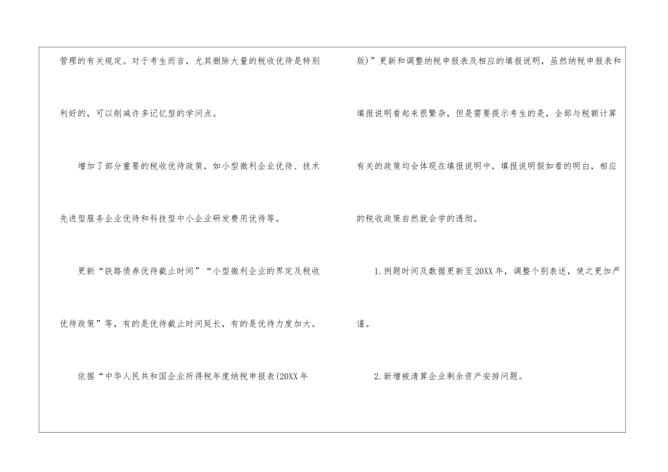 2024年税务师考试税法二教材有什么变化？_第2页