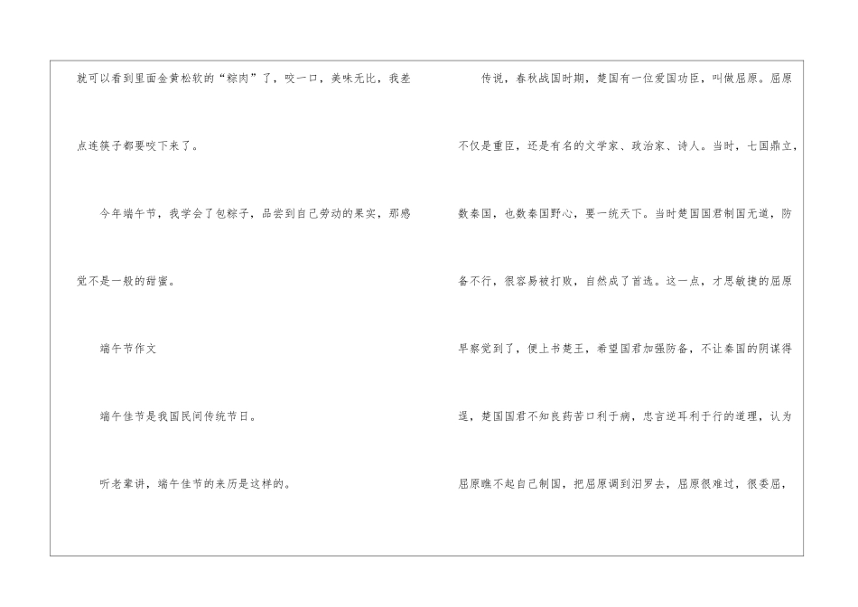 2024年端午节优秀获奖作文素材_第3页