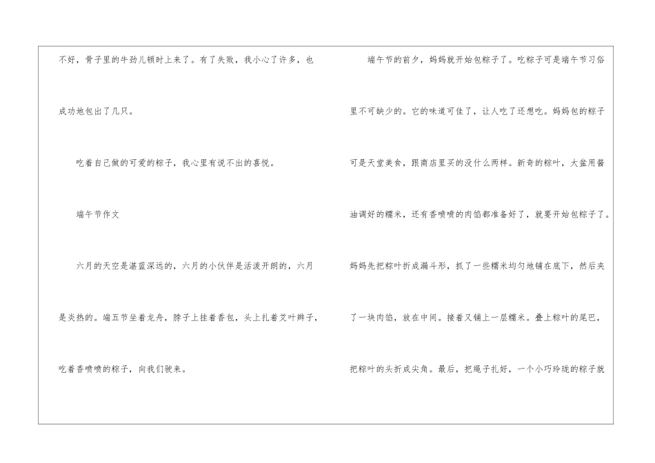 2024年端午节优秀作文600字大全_第3页