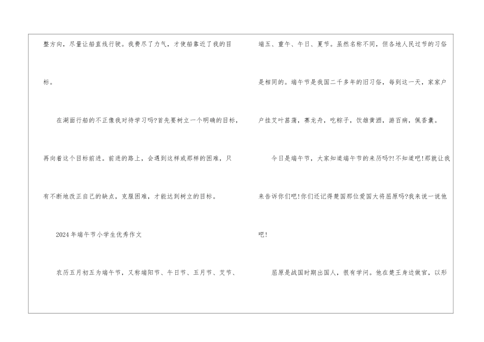2024年端午节小学生优秀作文十篇大全_第2页