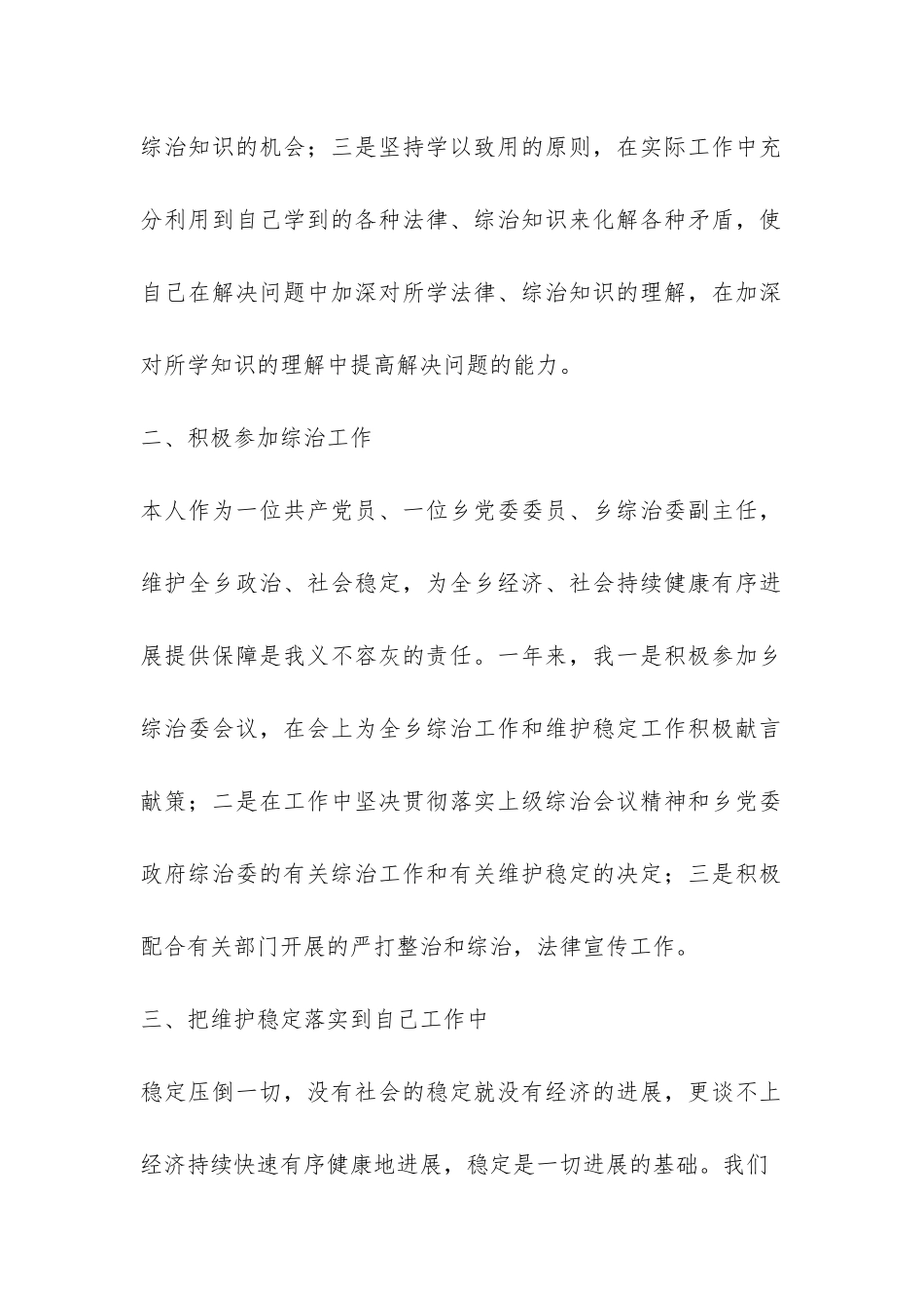 2024年综治个人工作总结-_第2页