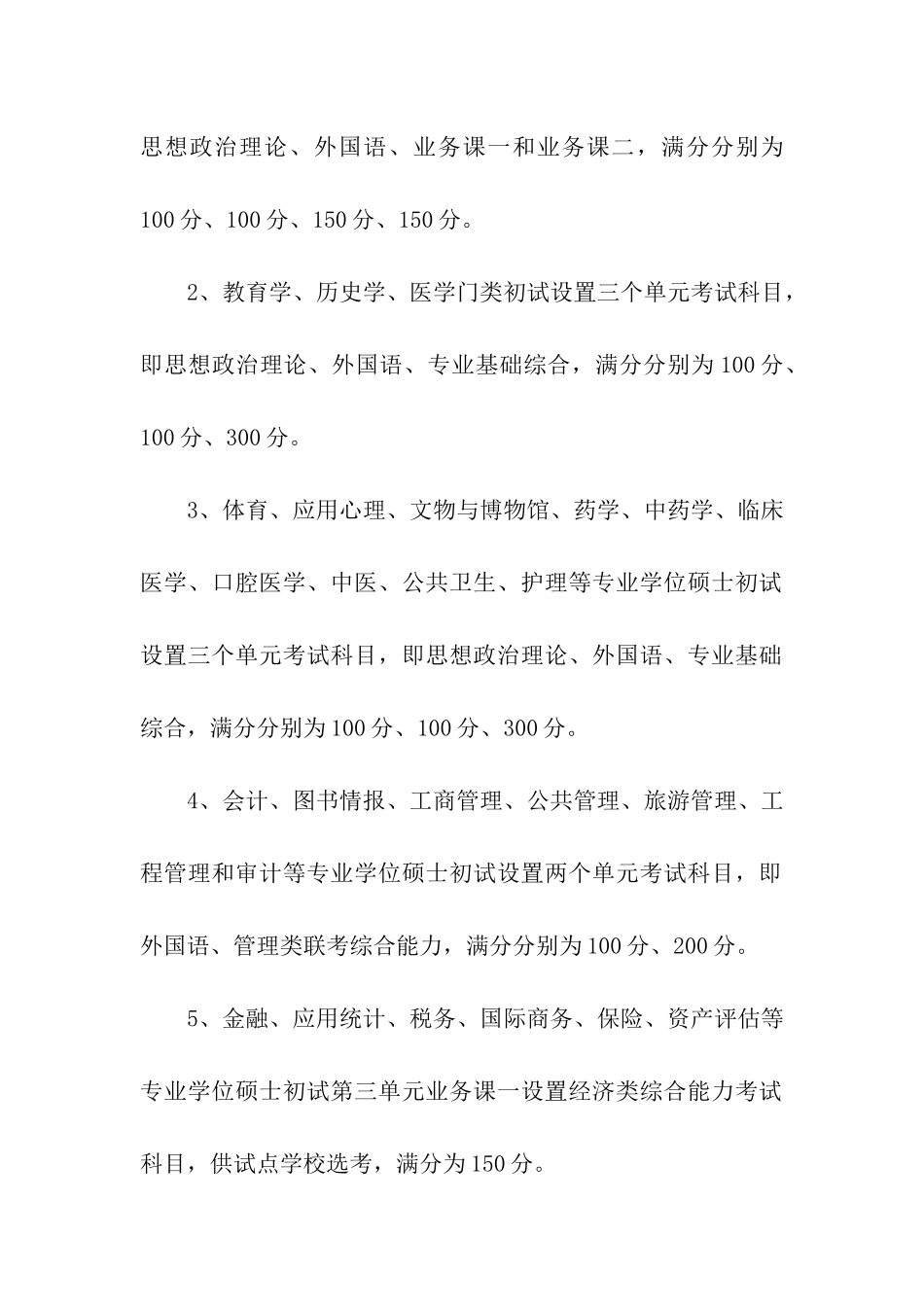 2024年考研初试时间及考试科目安排_第2页