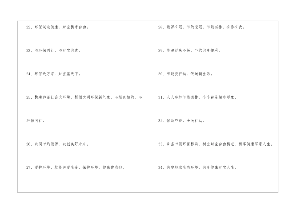 2024年节约环保口号汇总57条_第3页