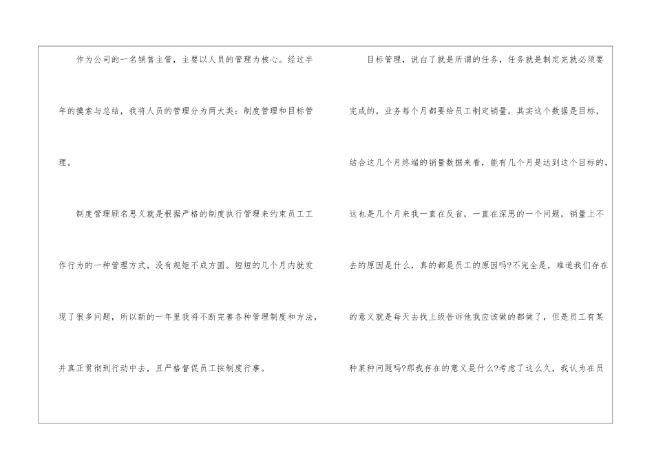 2024年营销主管月工作小结_第2页