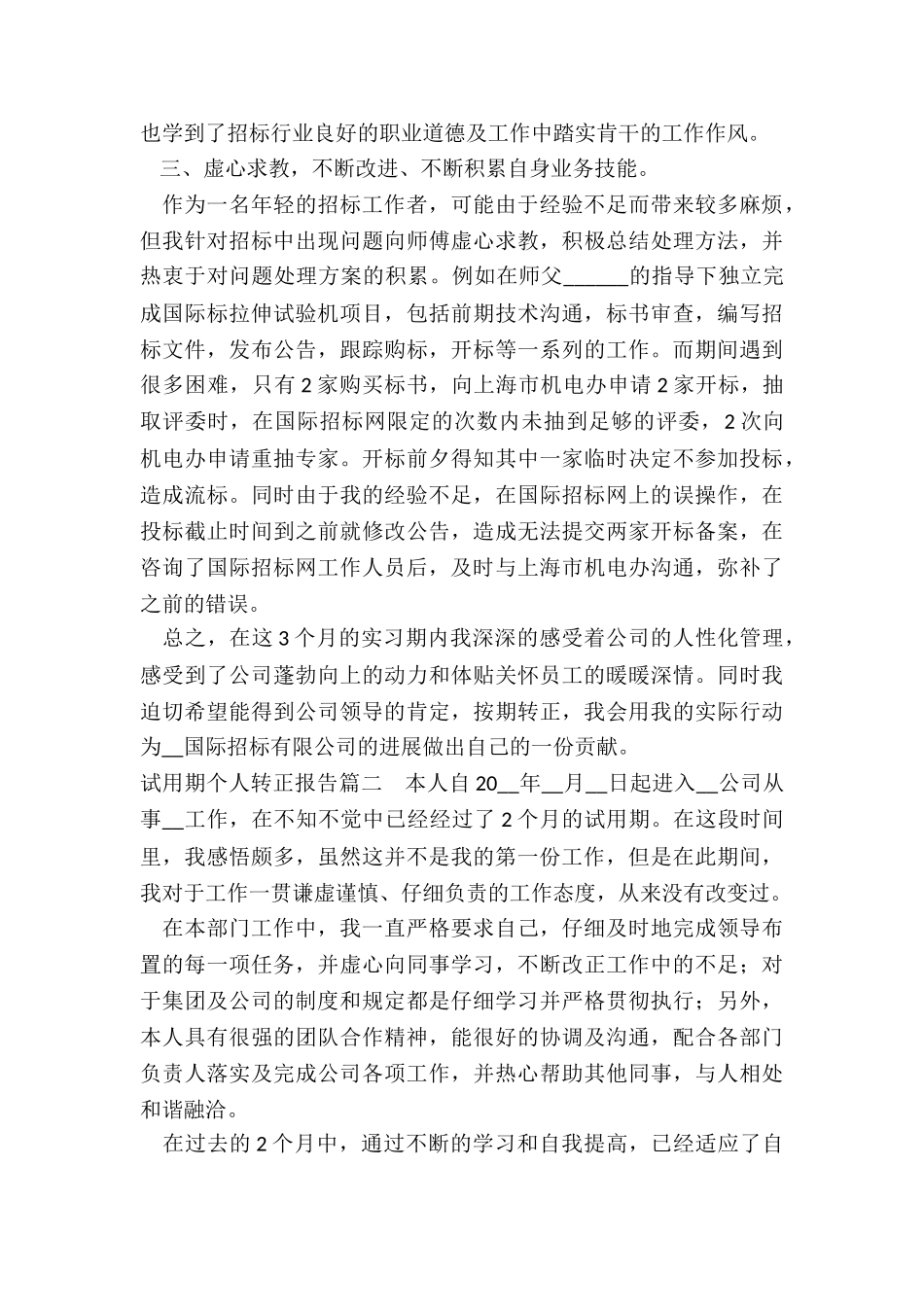 2024年试用期个人转正报告_第2页