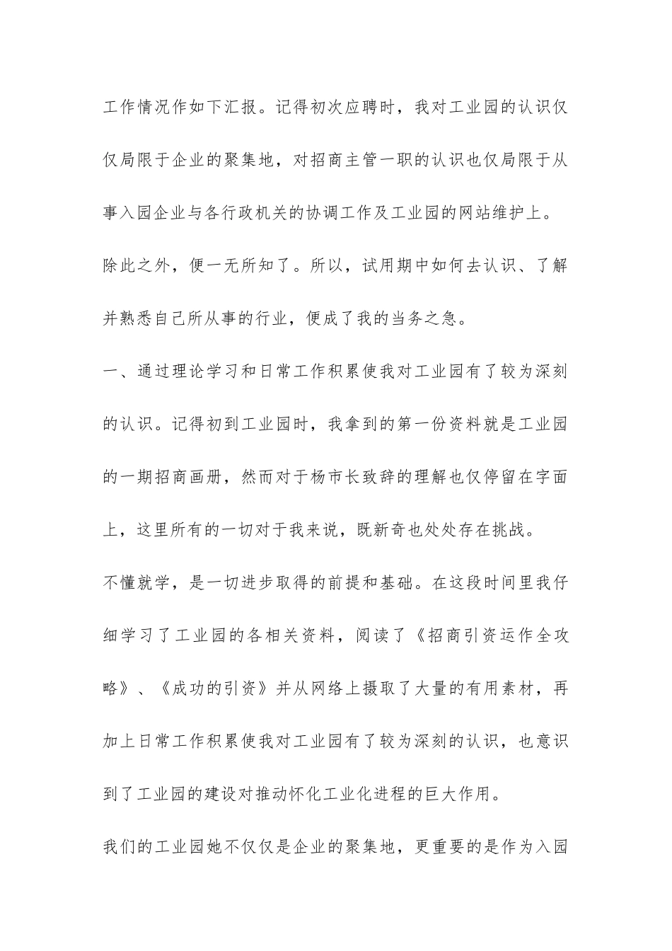 2024年试用期工作总结-_第2页