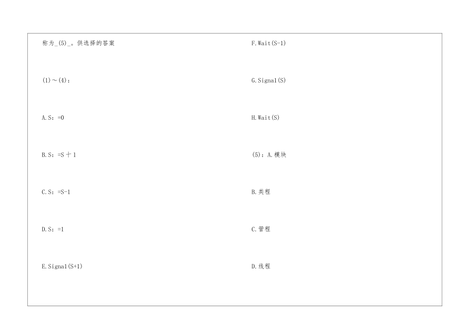 2024年软件设计师考试冲刺模拟试题_第2页