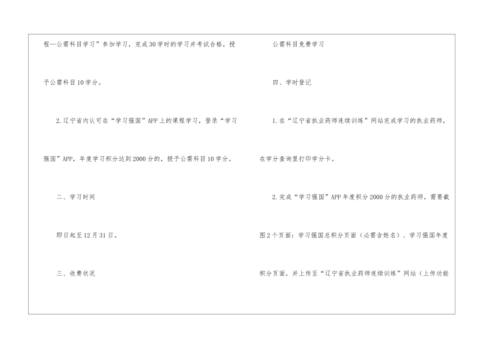 2024年辽宁执业药师继续教育公需科目学习的通知_第2页