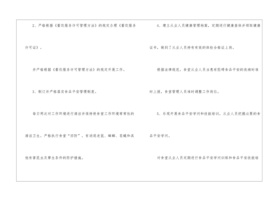 2024年食品安全培训心得体会范文五篇_第2页