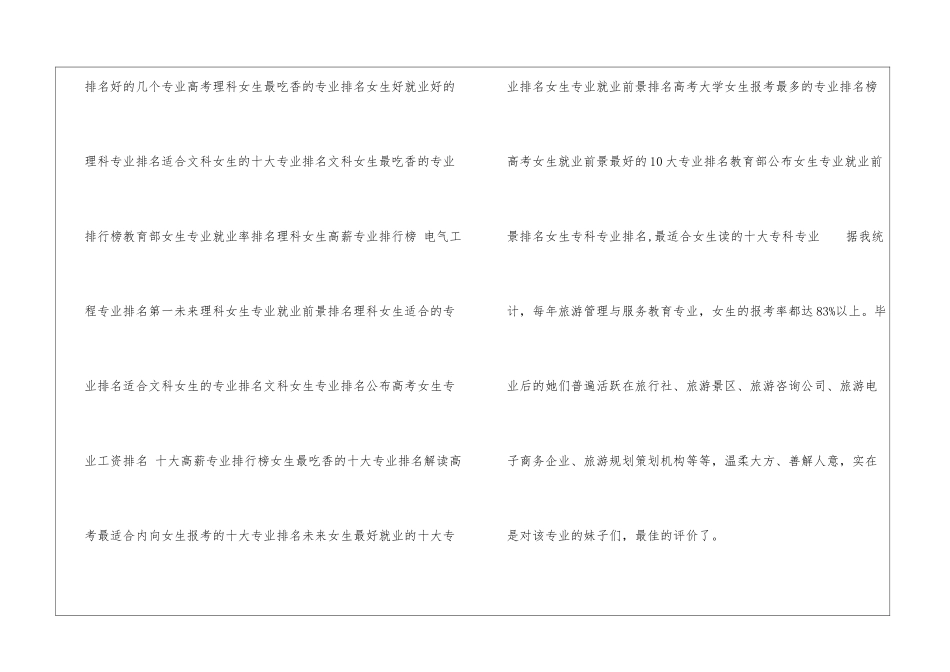 2024年高考大学女生报考最多的专业排名榜_第2页