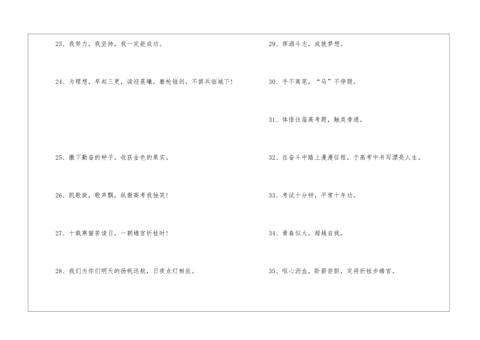 2024年高考宣言励志短句_第3页