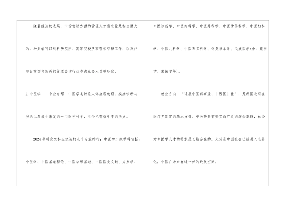 2024年高考文科生适合报的大学专业排名榜_第3页