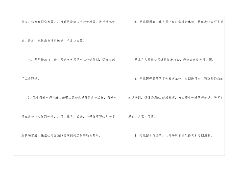 2024幼儿园冬季疫情防控应急预案-_第2页