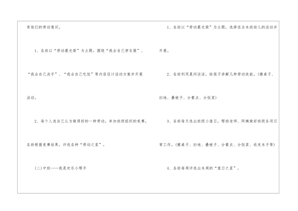 2024幼儿园劳动节活动方案最新大全_第3页