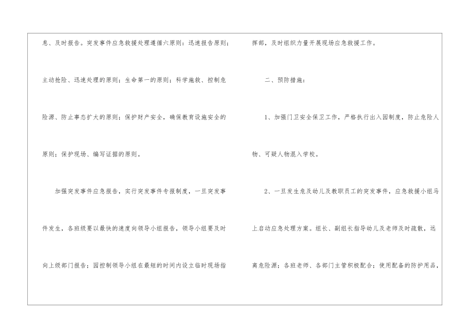 2024幼儿园安全的应急预案_第2页