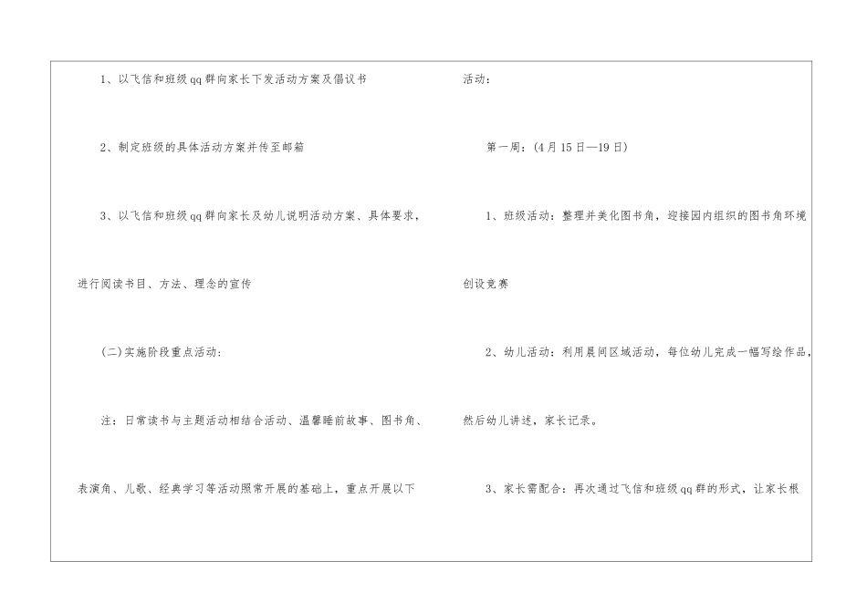 2024幼儿园我爱阅读活动方案_第2页