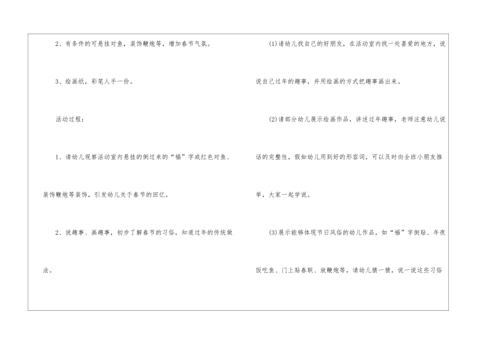2024幼儿园春节活动方案范文_第2页