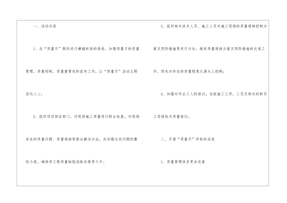 2024建筑工程质量月优秀活动总结_第2页