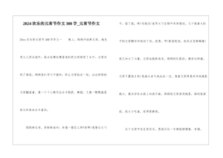 2024快乐的元宵节作文300字-元宵节作文