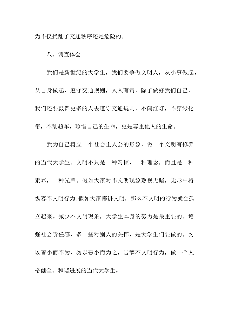 2024思修社会实践报告格式模板_第3页