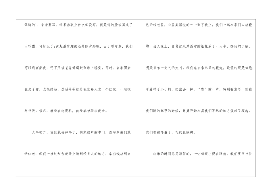 2024愉快的春节作文最新7篇_第2页