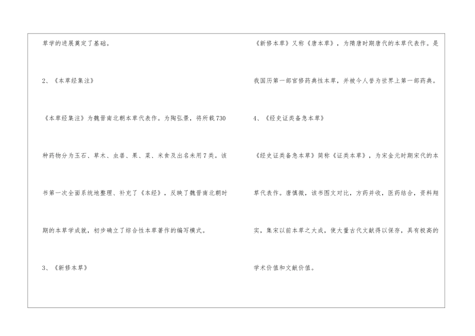 2024执业药师考试《中药学专业知识一》模拟试题及答案_第2页