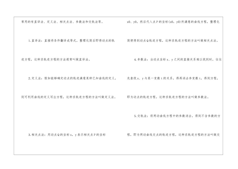 2024数学高考知识点归纳总结_第2页