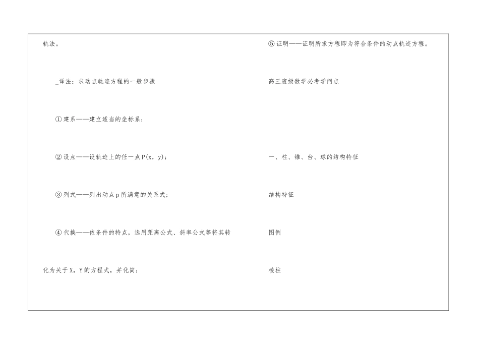 2024数学高考知识点归纳总结_第3页