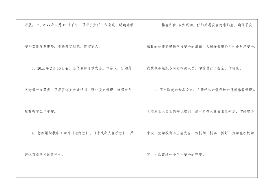 2024春季开学安全工作总结_第2页