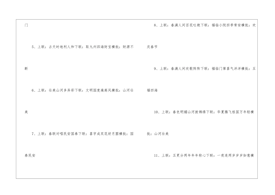 2024最佳虎年春节对联带横批80副_第2页