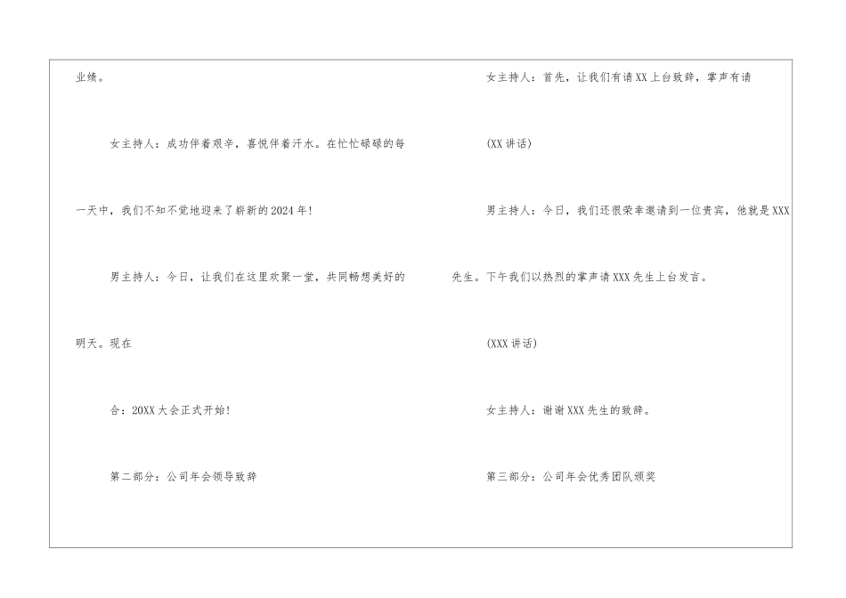 2024最新公司年会主持词_第2页