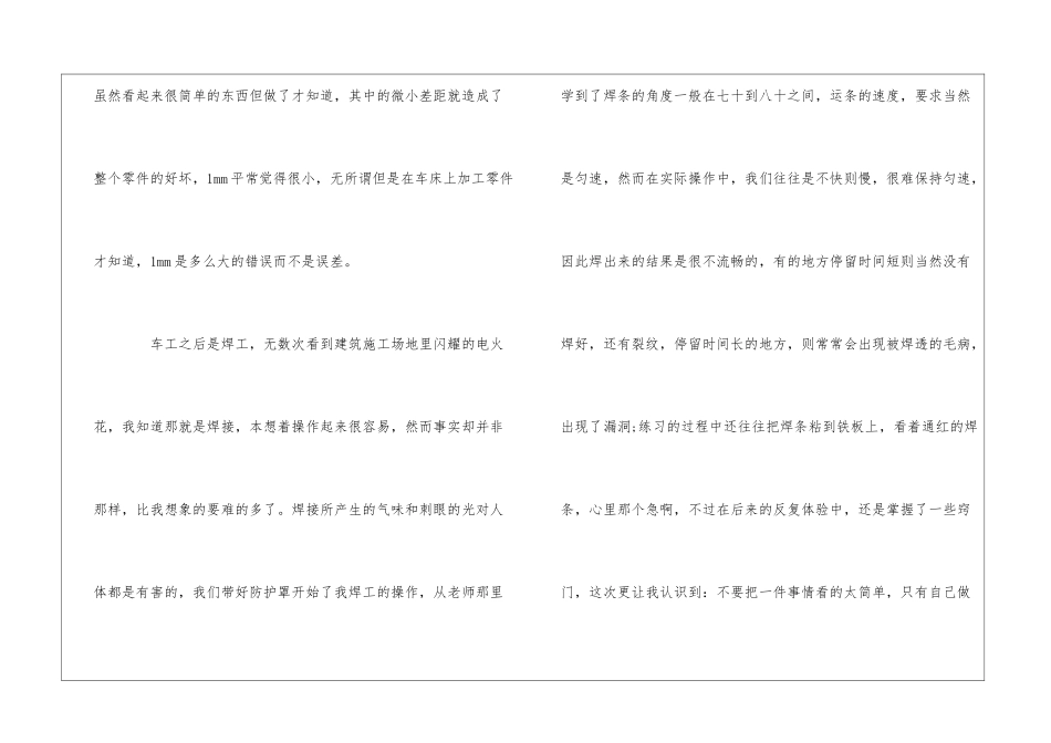 2024最新大学生金工实习心得体会_第3页