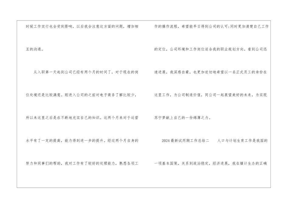 2024最新试用期工作总结-_第3页