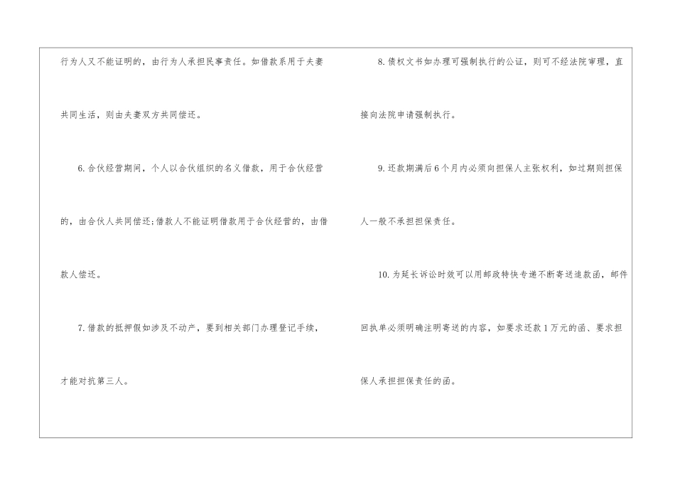 2024民间借款合同注意事项与范本-合同范本_第3页