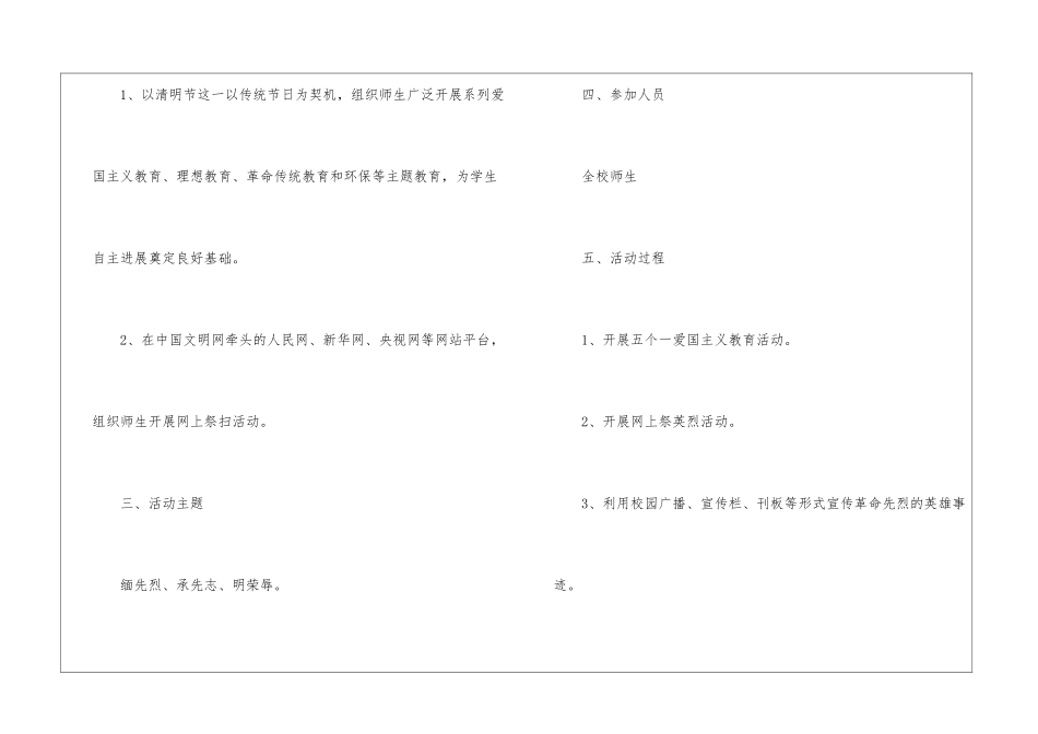 2024清明节主题活动方案两篇_第2页