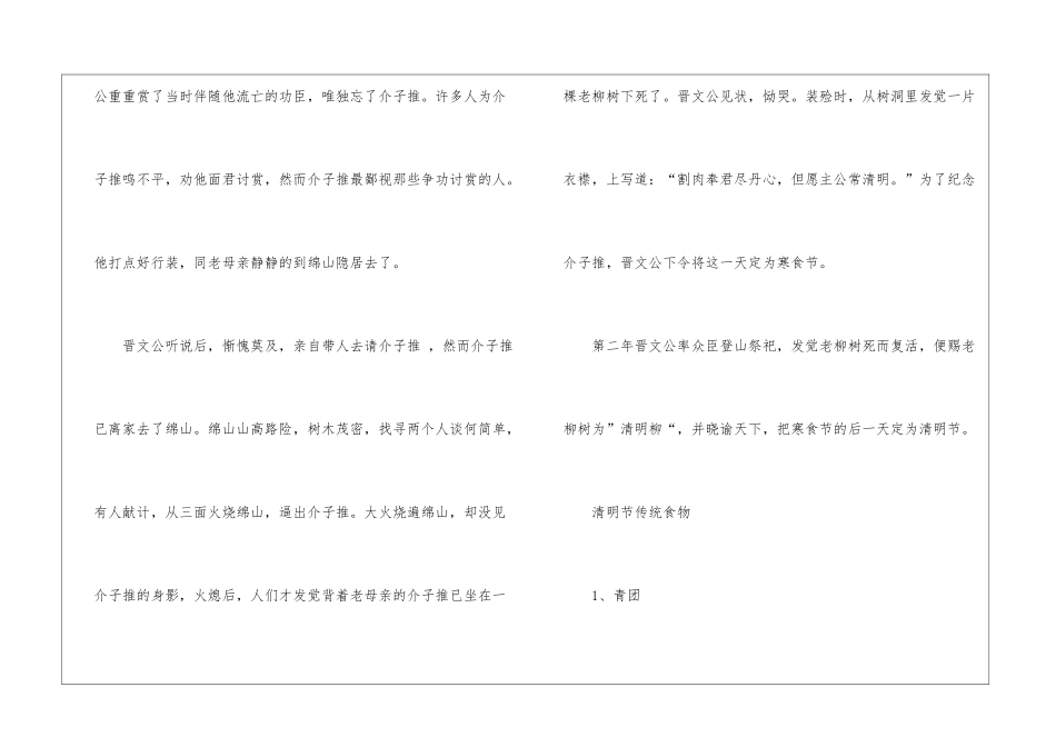 2024清明节的起源及传统食物_第2页