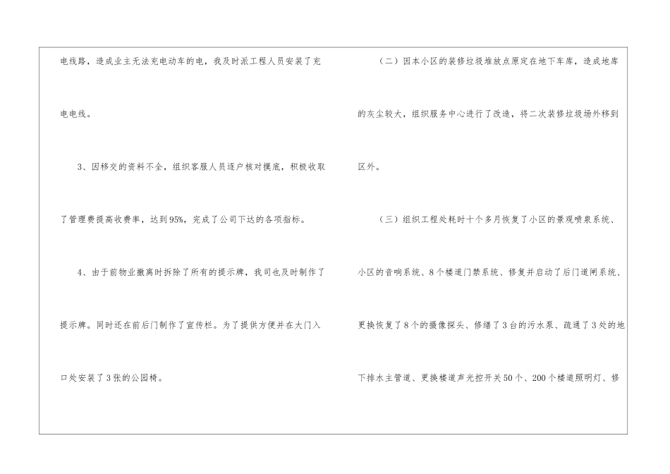 2024物业项目主任个人年终总结_第3页