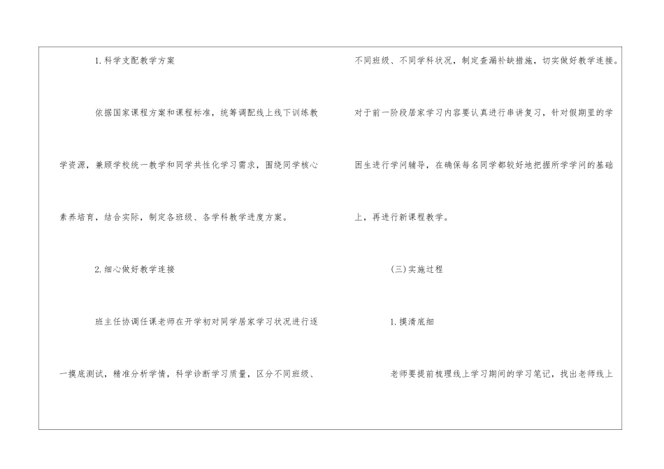 2024疫情开学教学计划三篇_第3页