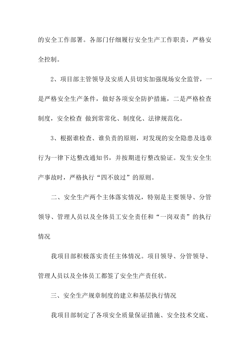 2024百日安全大检查总结_第2页