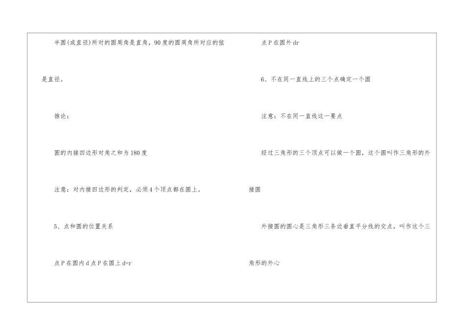 2024福建中考数学考点归纳_第3页