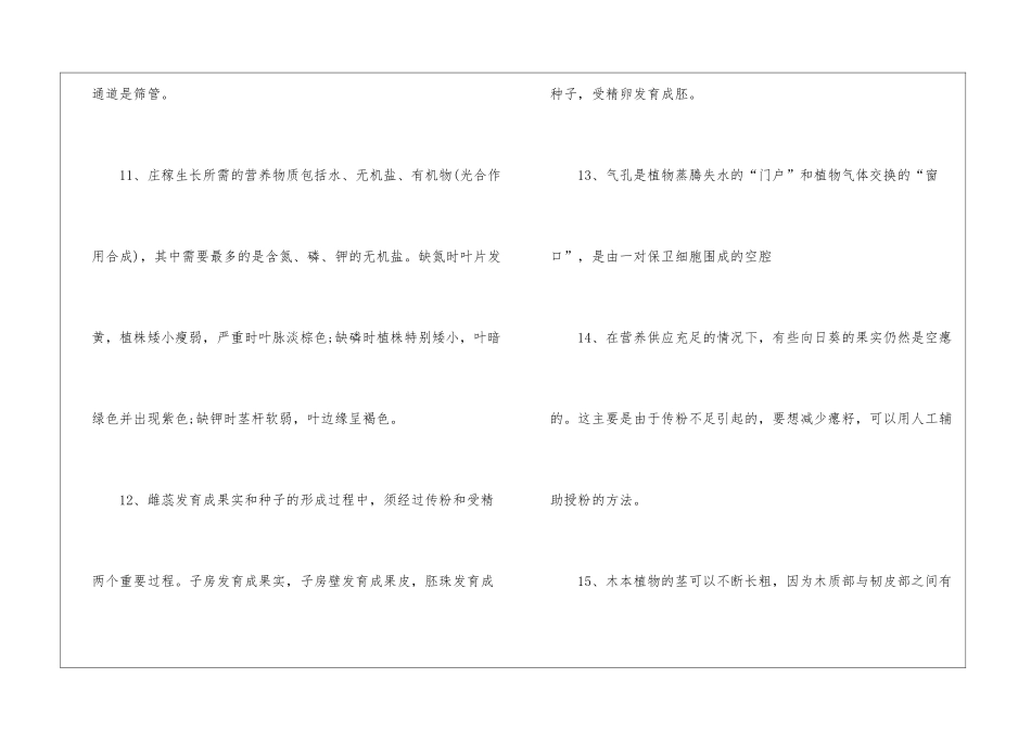 2024福建生物中考常考点_第3页