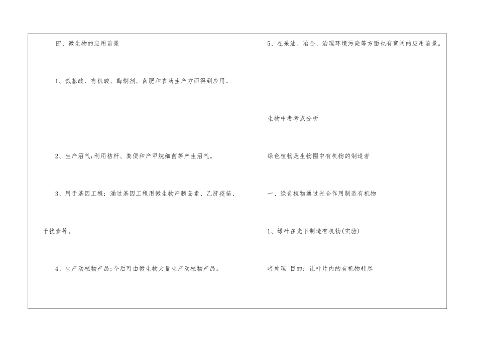 2024福建省生物中考考点_第3页