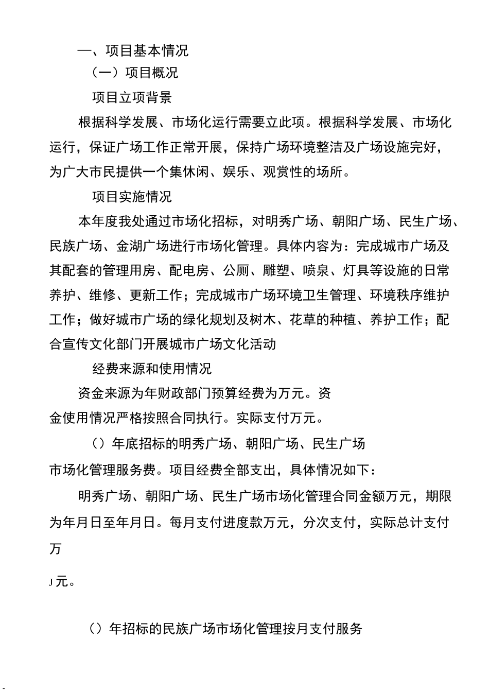 南宁财政项目支出绩效自评报告_第2页