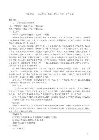 口语交际——说话得体、劝说、辩论、转述、言外之意(学生)
